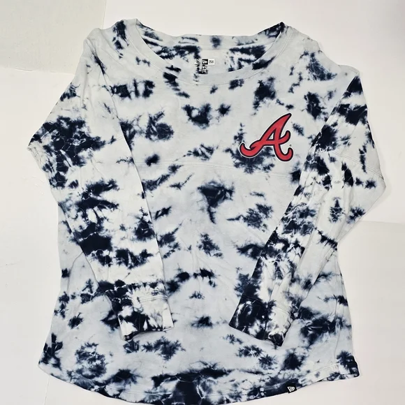 NEW ERA-New Era Navy Tie-Dye Sweatshirt - Picture 5 of 6